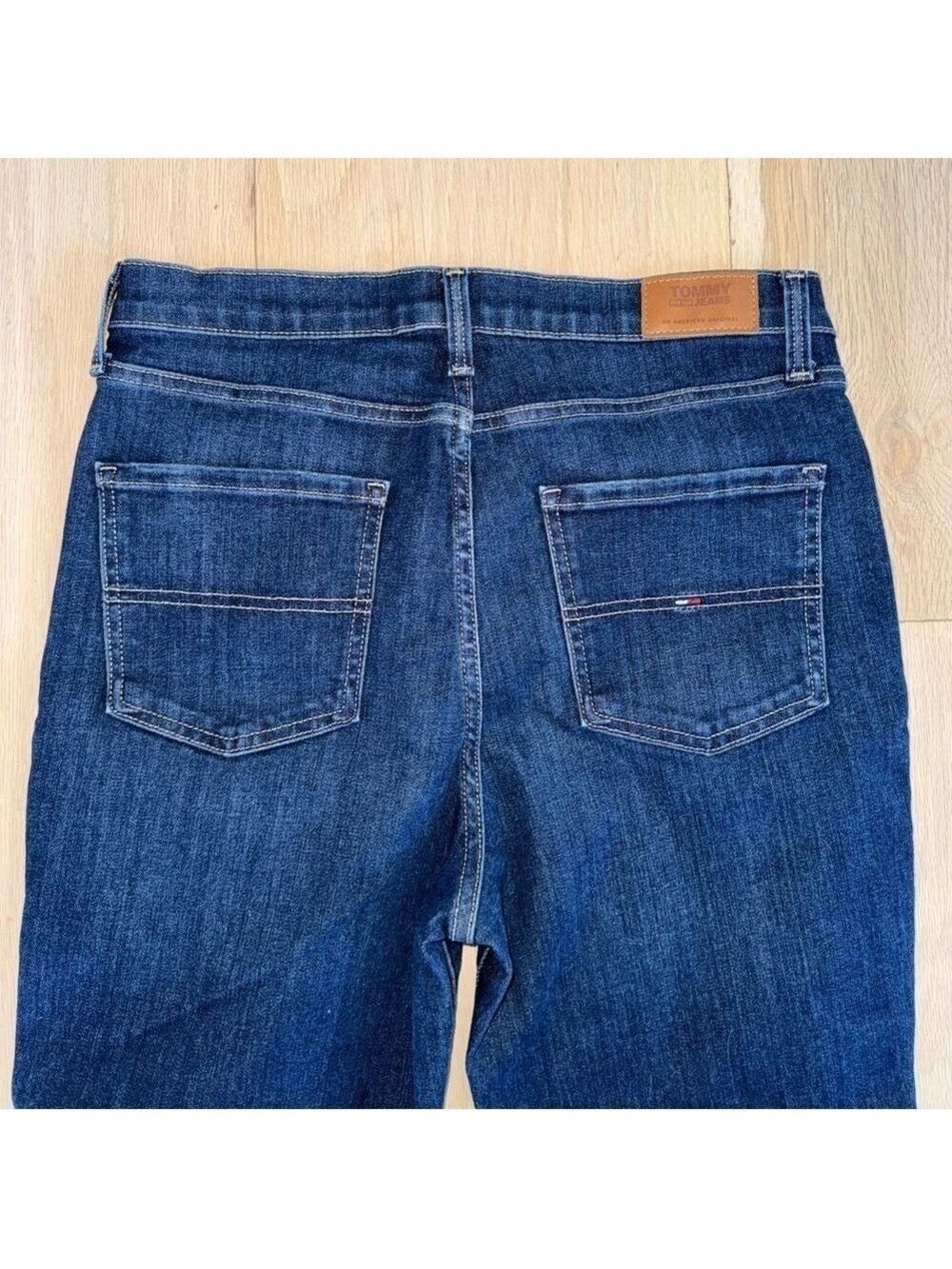 Tommy Hilfiger Tommy Jeans Skinny High Rise Ankle Dark Wash Size 12 - Picture 3 of 5